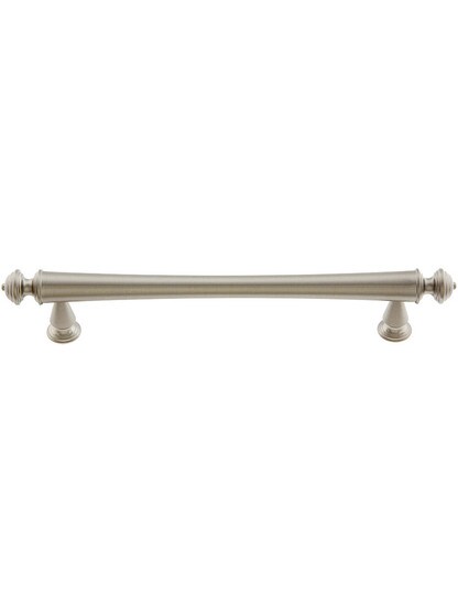 Large Classical Revival Drawer Pull - 5 inch Center to Center in Satin Nickel.